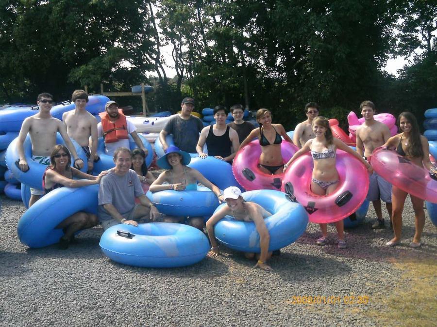 Group tubing trip