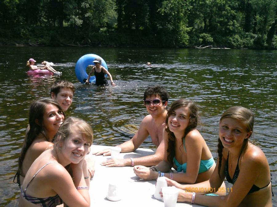 Group tubing trip