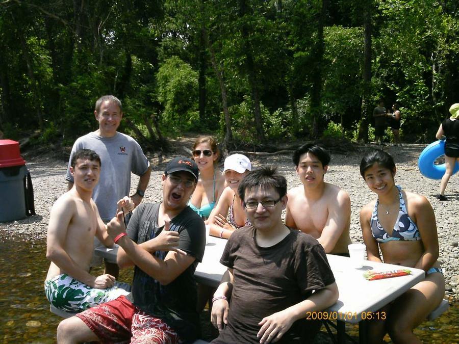 Group tubing trip