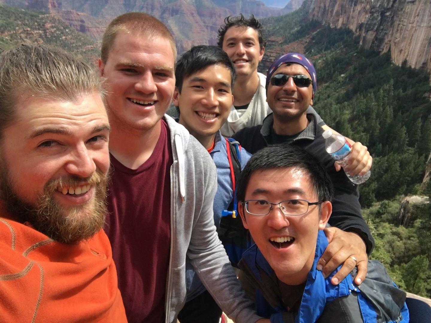Group on hike