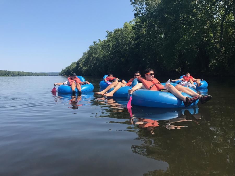 Floating on a lazy river